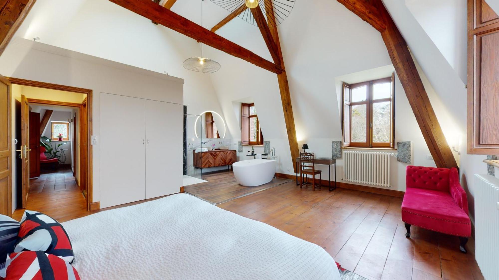 Bed and Breakfast Domaine De La Tisnere à Gelos Chambre photo